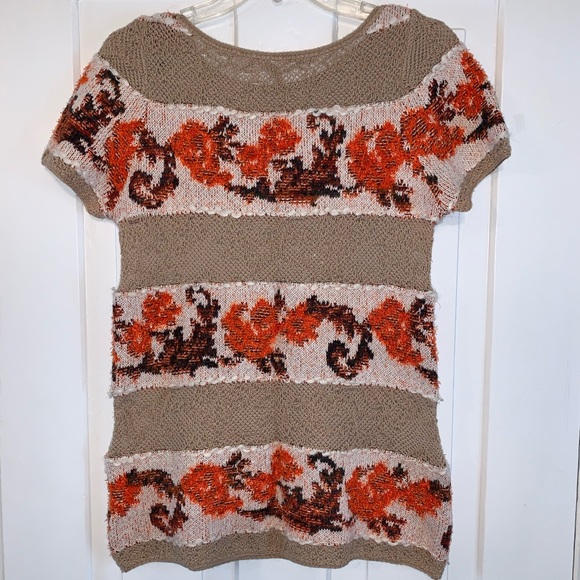 Anthropologie Banded Bouquets Tunic Sweater - Picture 13 of 16